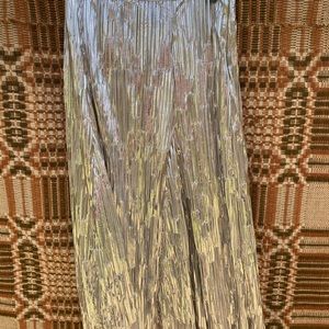 anthropologie maeve silver skirt